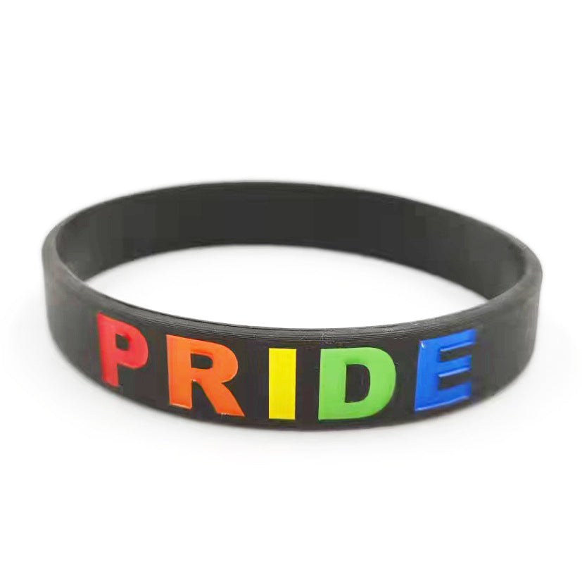 Pride Silikon Armband Luxury Black