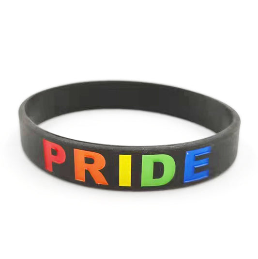 Pride Silikon Armband Luxury Black