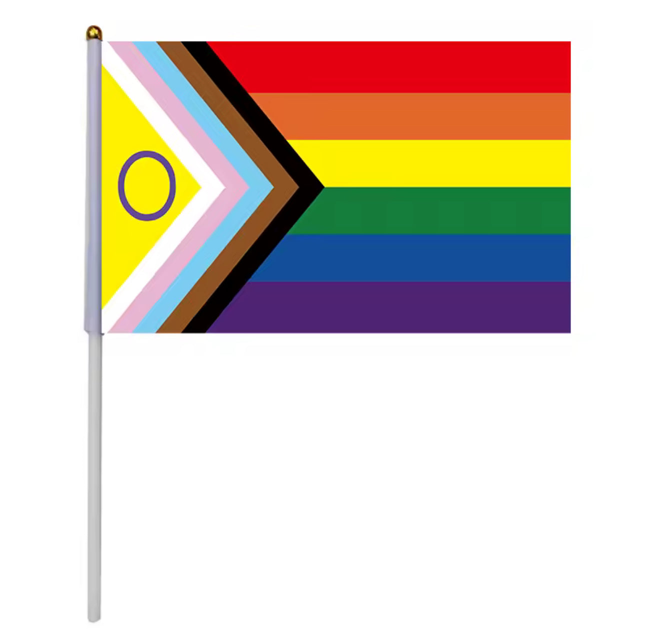 Inter Progress Pride Flagge am Starb