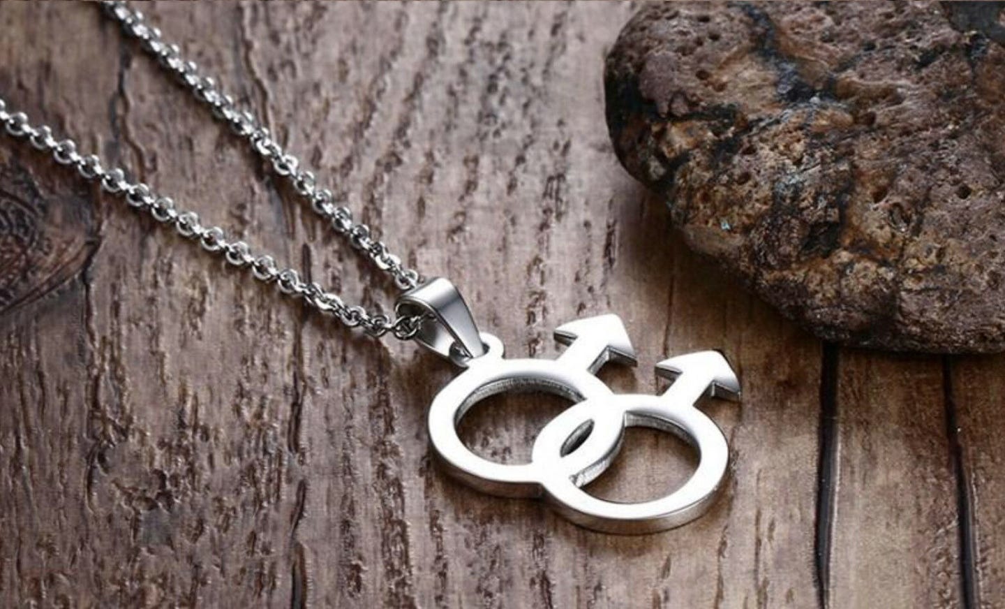 Gay Symbol Edelstahl Kette