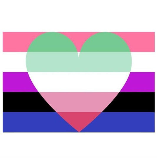 Gender Fluid Abrosexuell Flagge 150 x 90cm