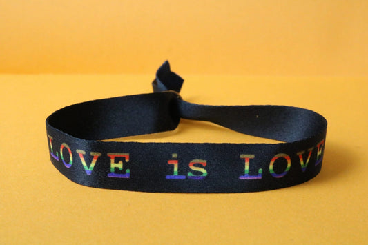 Festival Armband Schwarz (LOVE IS LOVE)