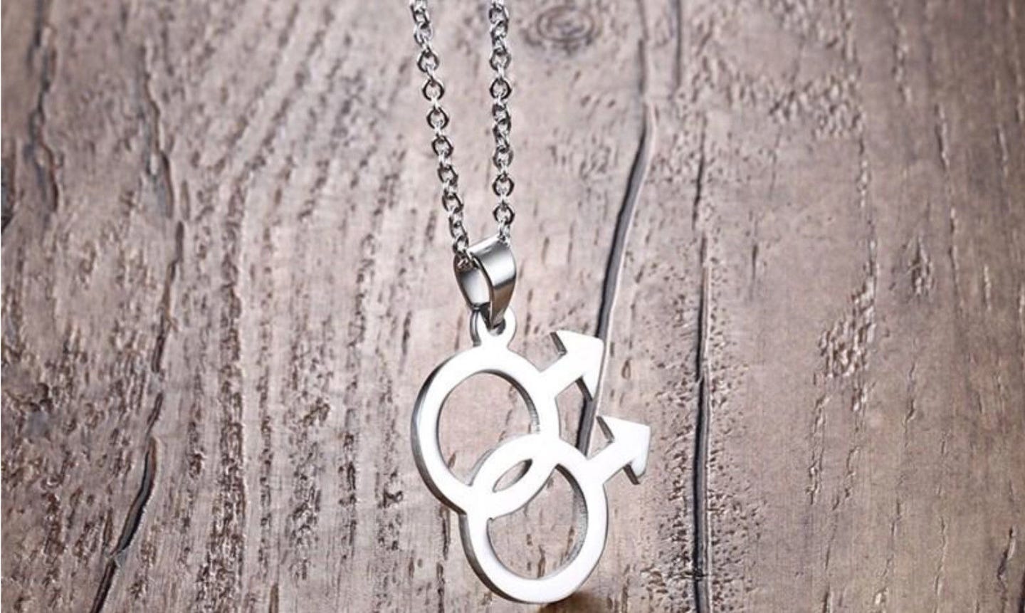 Gay Symbol Edelstahl Kette