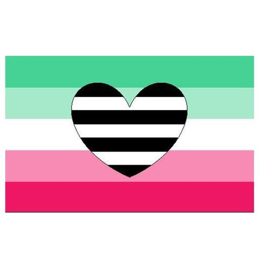 Abrosexuell Heteroromantik Flagge 150 x 90cm