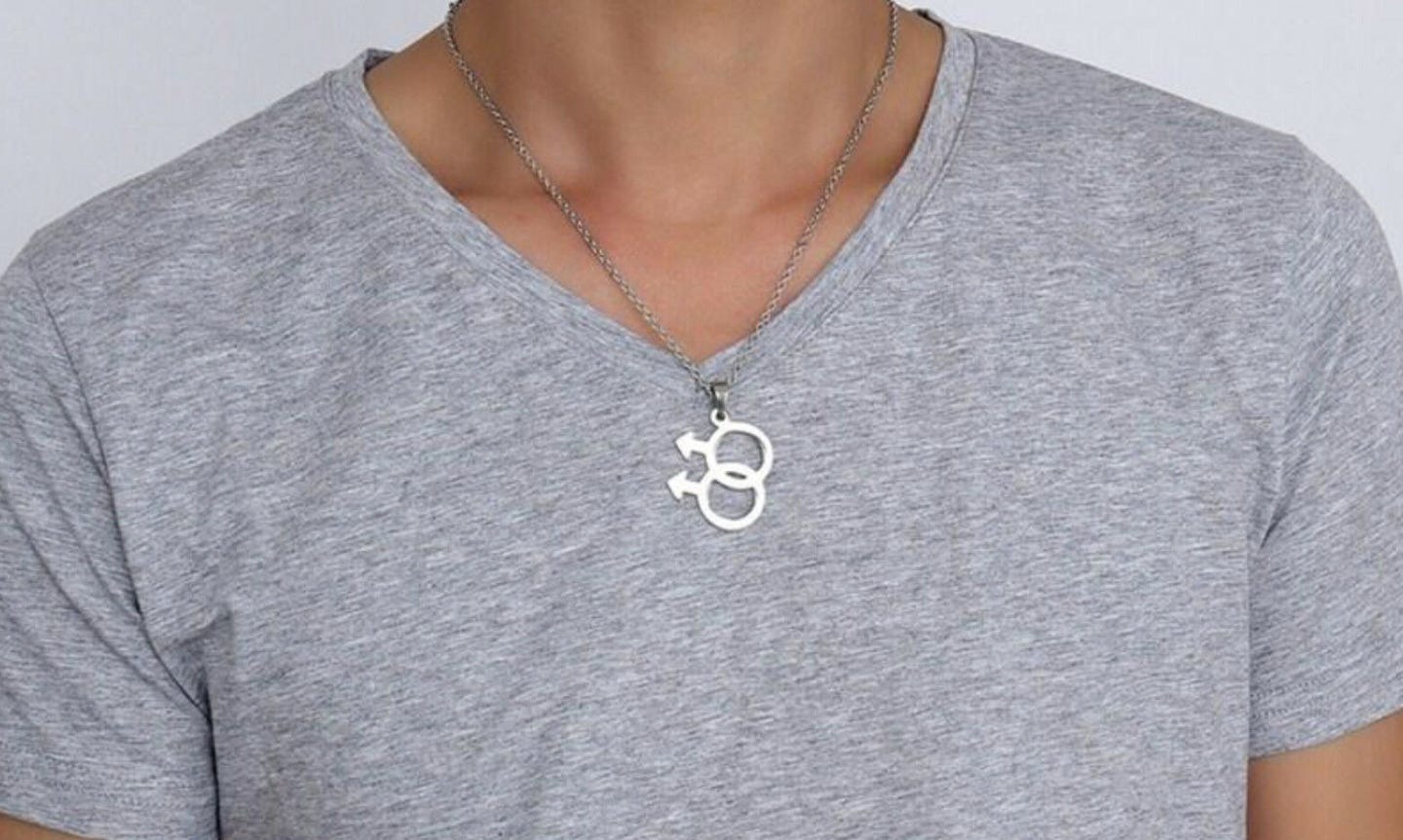 Gay Symbol Edelstahl Kette