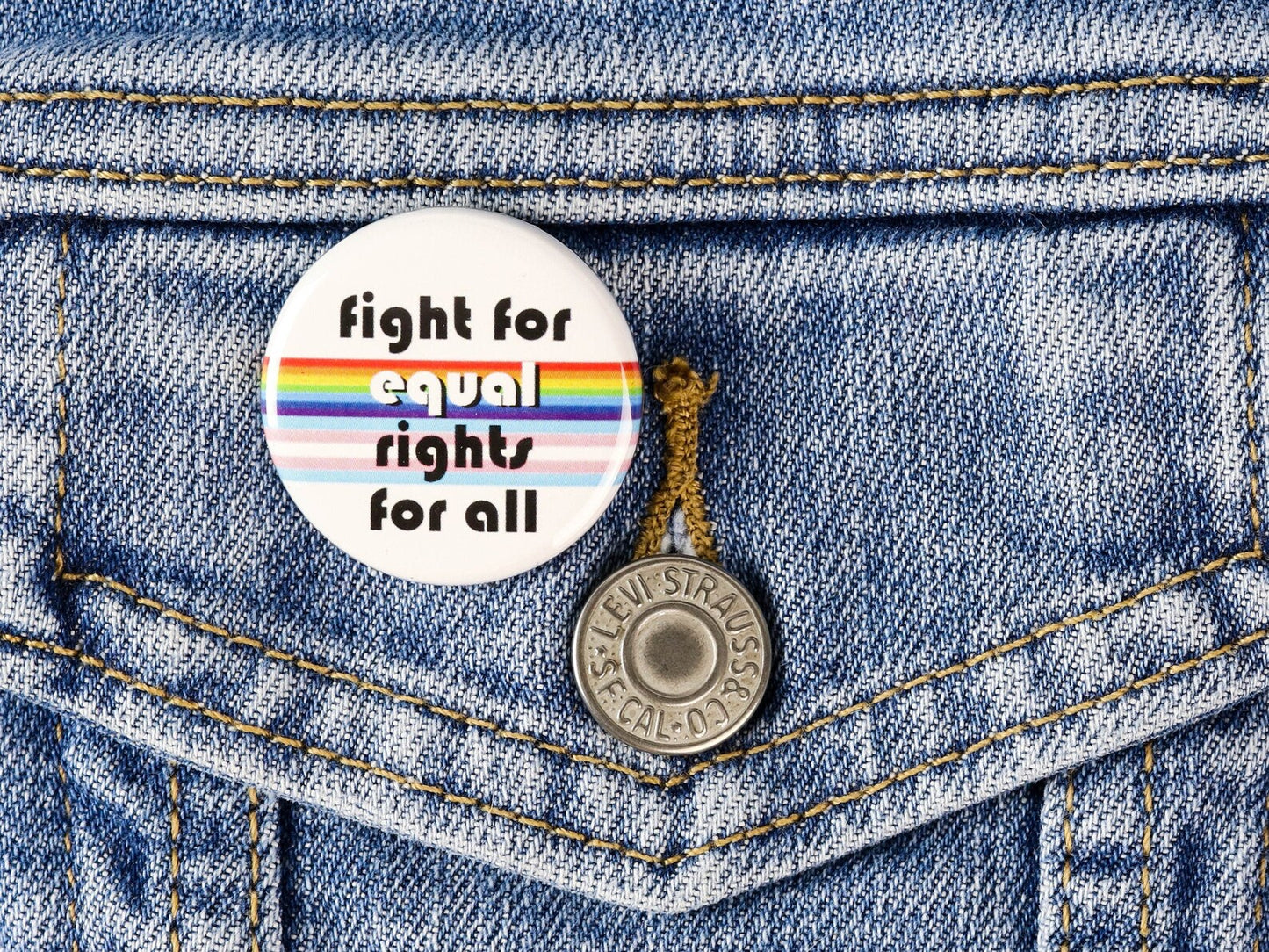 fight for equal rights Pride Buttons