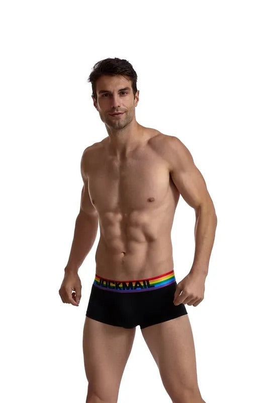 Men's JOCKMAIL - Gay Pride Boxer - Black