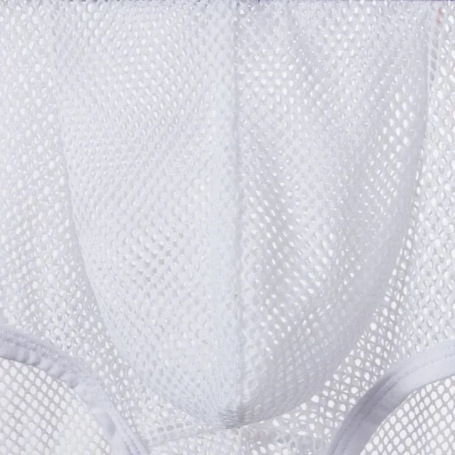 Men's JOCKMAIL - Gay Pride Mesh Brief- White