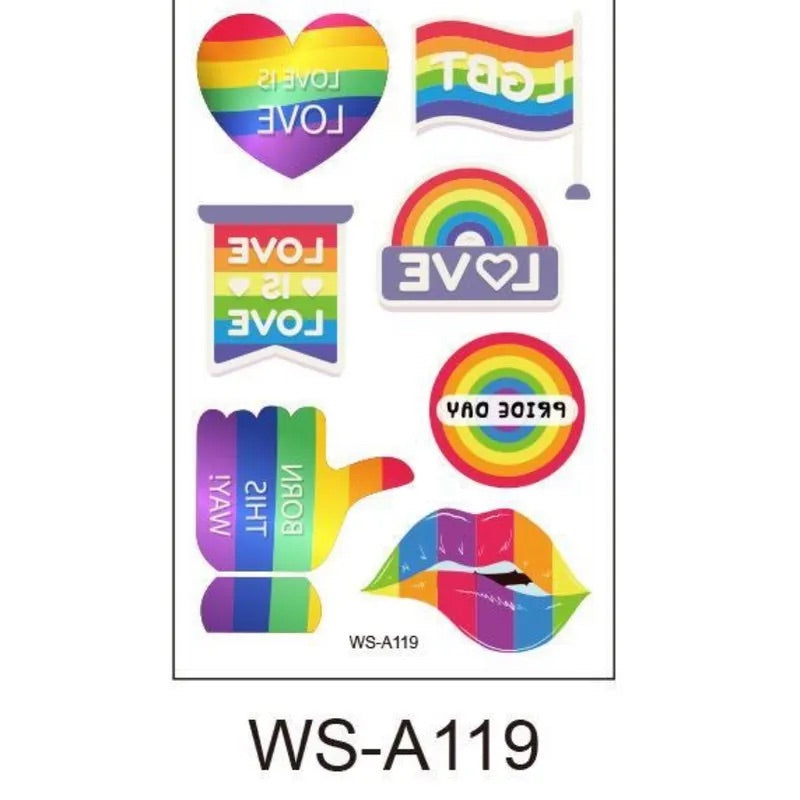 Pride Haut Tattoos klein