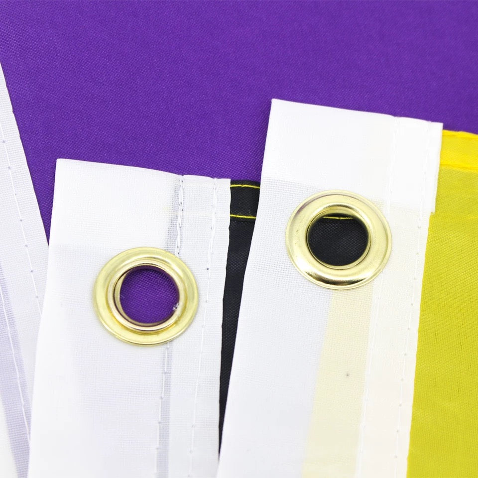 Non-Binary  (Nichtbinäre Geschlechtsidentität) Flagge 150 x 90cm
