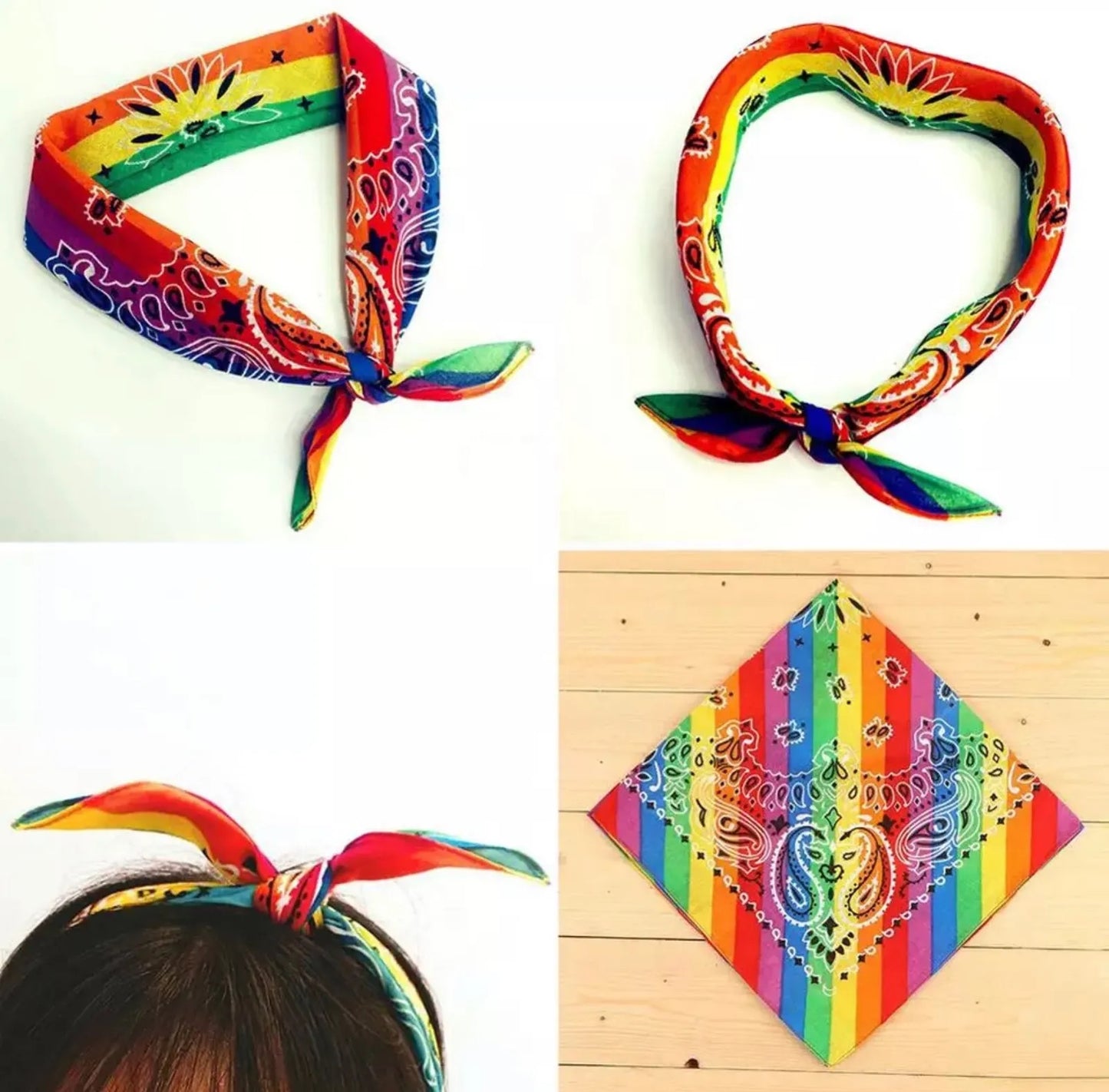 Pride Festival Set ( Bandana/ Tattoos/ Schärpe)