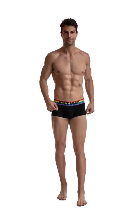 Men's JOCKMAIL - Gay Pride Boxer - Black