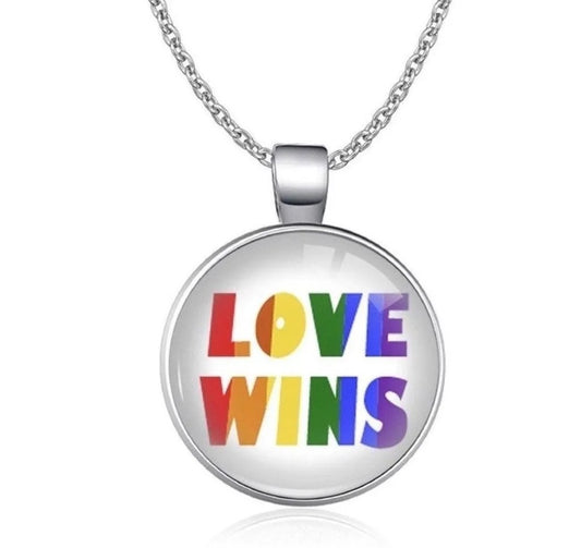 Regenbogen LOVE WINS Kette