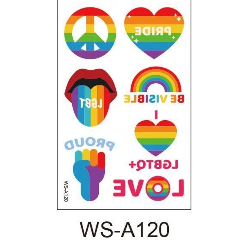 Pride Haut Tattoos klein