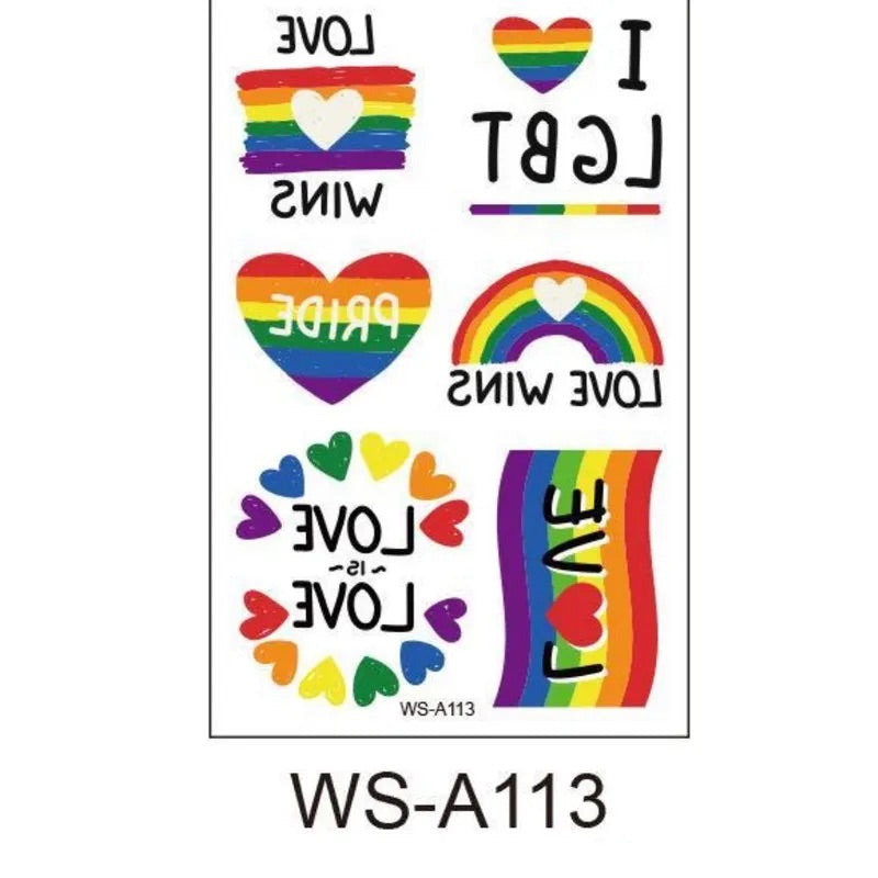 Pride Haut Tattoos klein