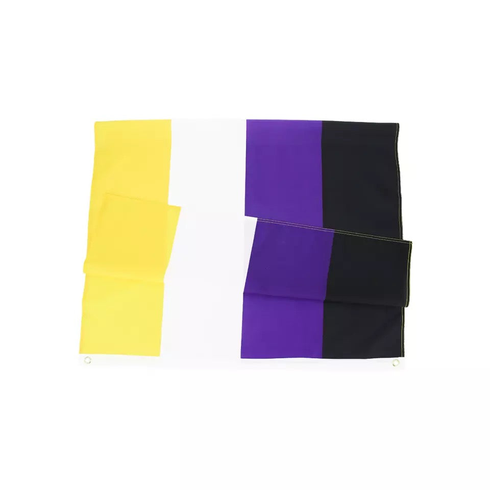 Non-Binary  (Nichtbinäre Geschlechtsidentität) Flagge 150 x 90cm