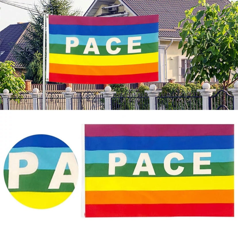 Regenbogen PACE Flagge 150 x 90cm