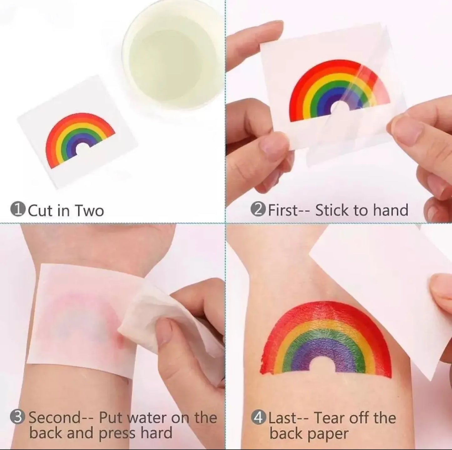 Pride Festival Set ( Bandana/ Tattoos/ Schärpe)