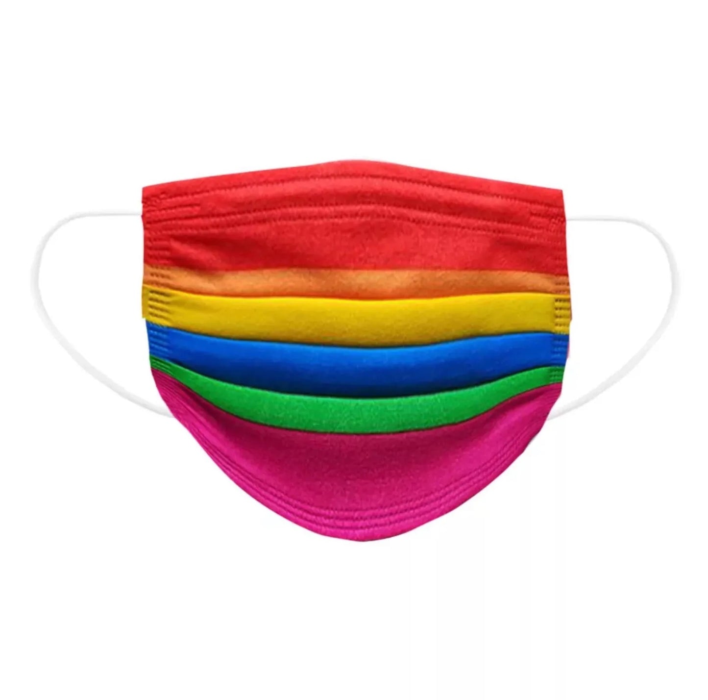 10 Stück Regenbogen Einweg Mundschutz