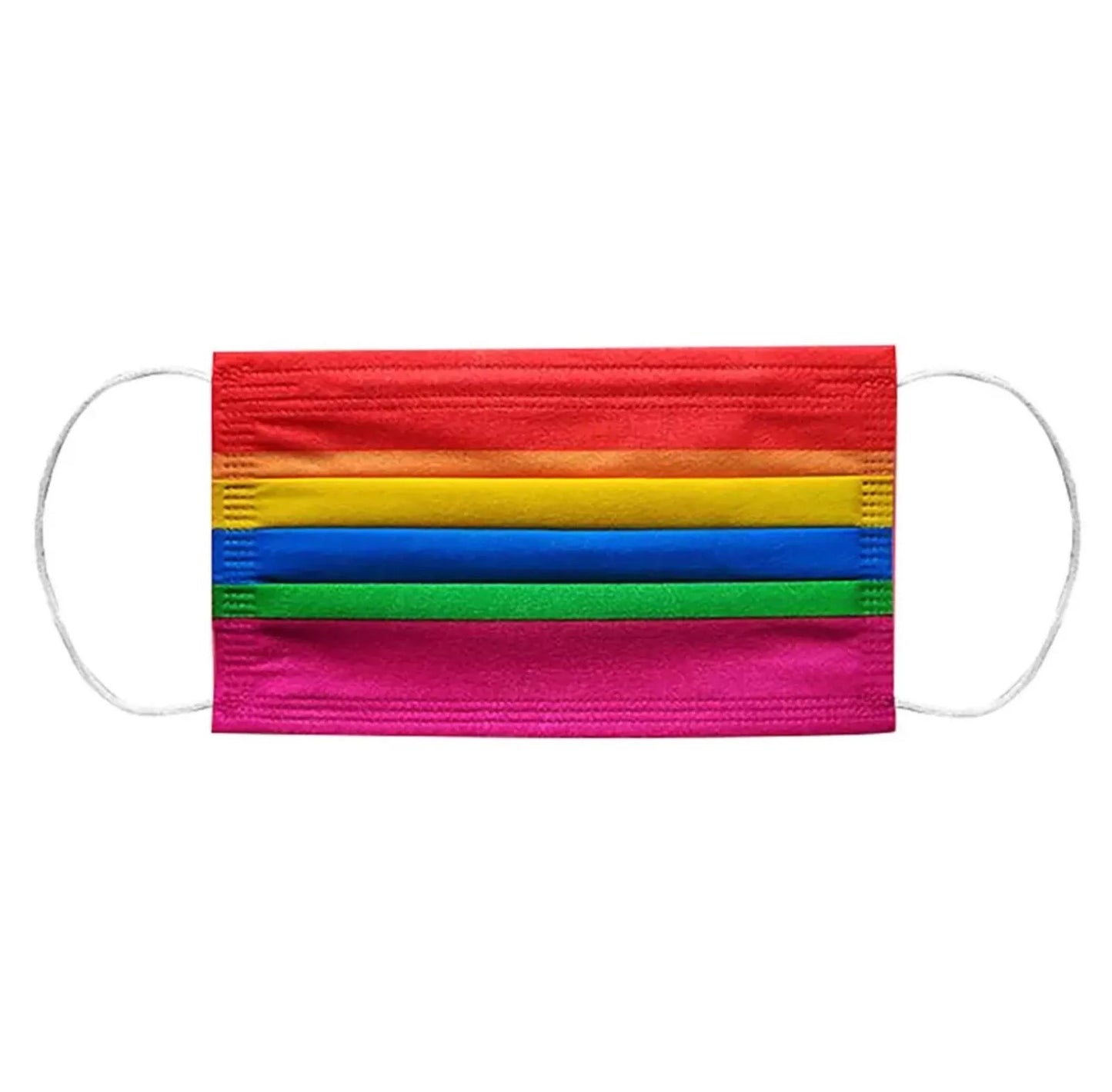 10 Stück Regenbogen Einweg Mundschutz