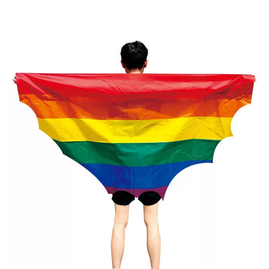 Regenbogen Fledermaus Cape