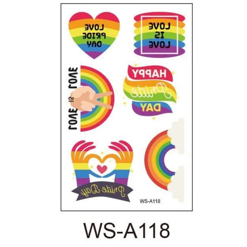 Pride Haut Tattoos klein