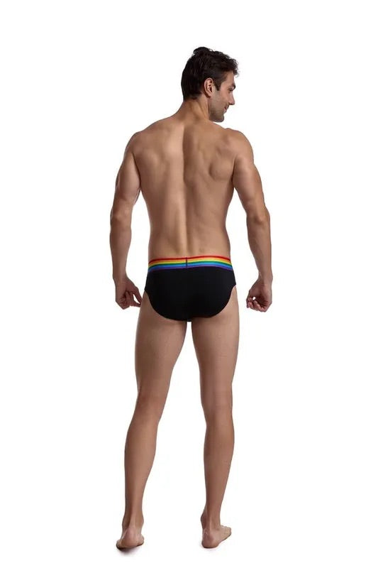 Men's JOCKMAIL - Gay Pride Brief - Black