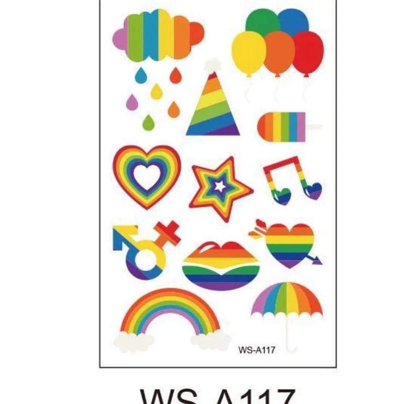 Pride Haut Tattoos klein