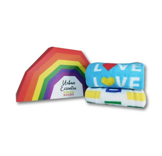 Pride Regenbogen Socken Geschenkset (39-46)