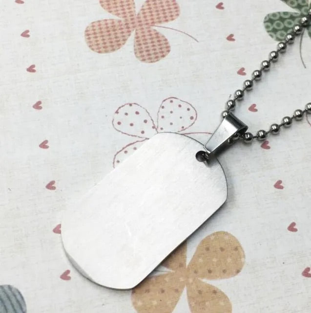 Regenbogen Edelstahl Dog-Tag Kette