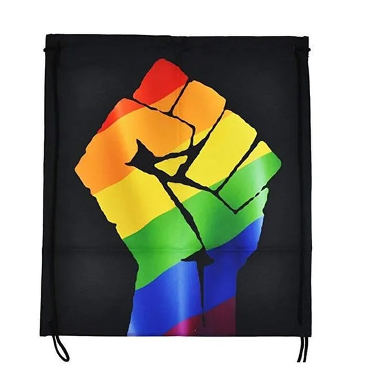 Wiederstands Faust Regenbogen Rucksack