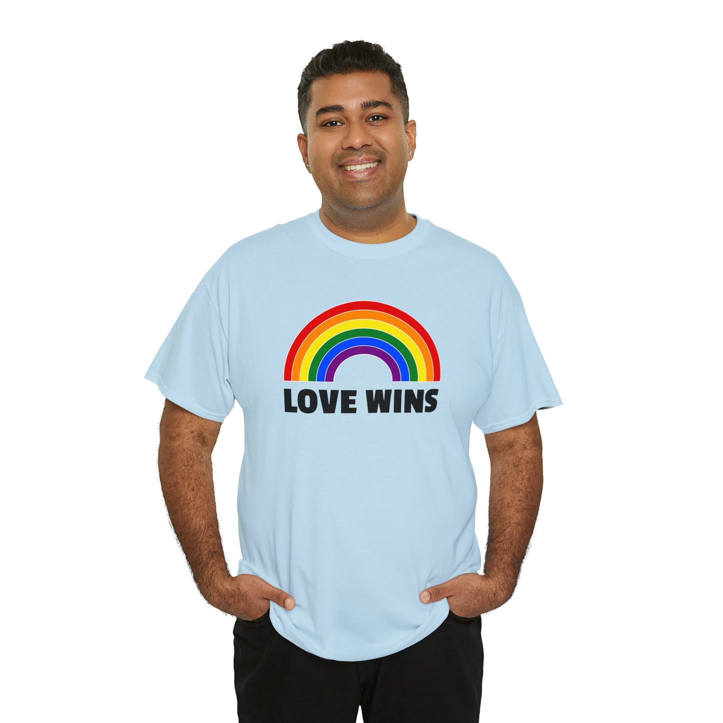 Unisex Love Wins T-Shirt aus Baumwolle
