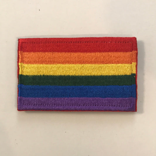 Regenbogenflagge Patch mit Klettverschluss zum nähen