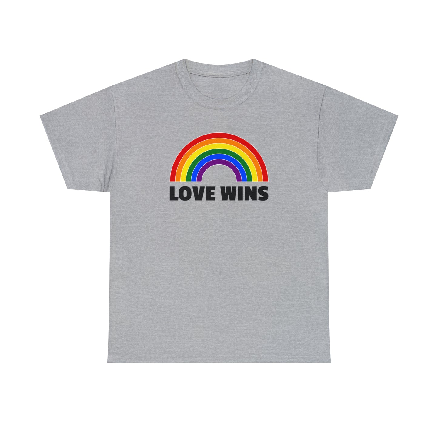 Unisex Love Wins T-Shirt aus Baumwolle