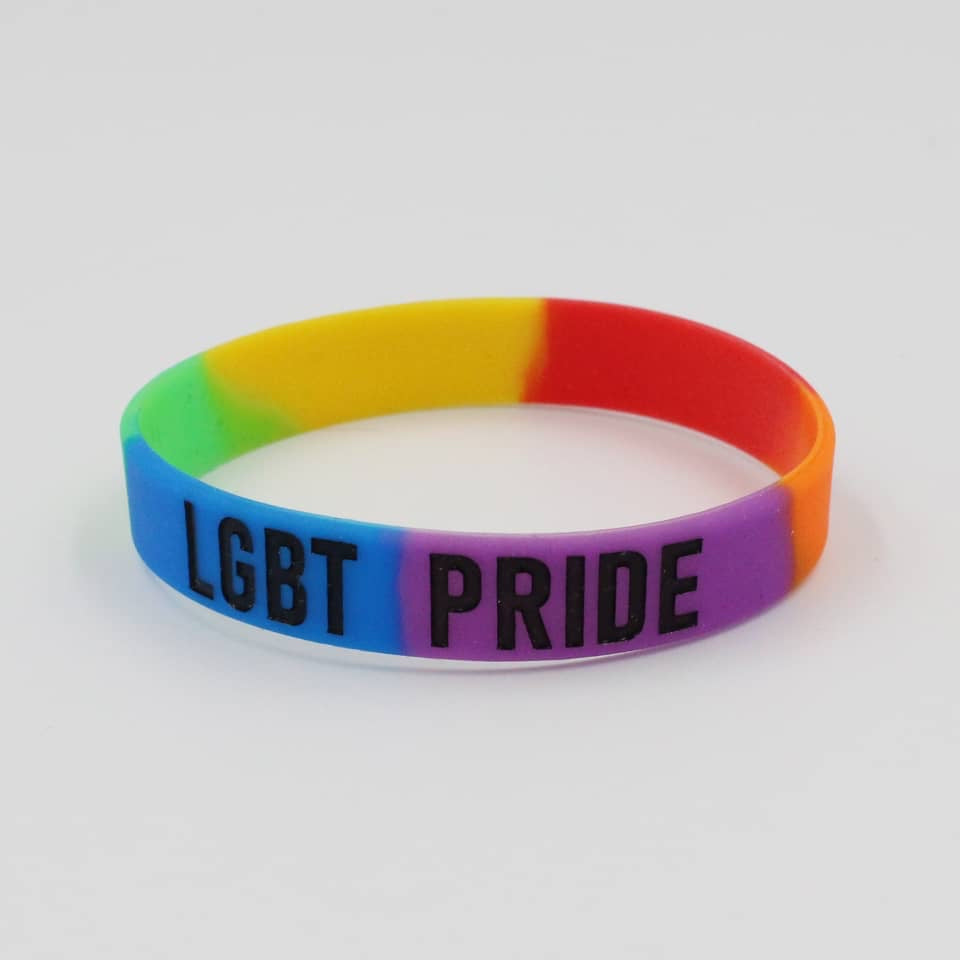 Pride Silikon Armband Regenbogen