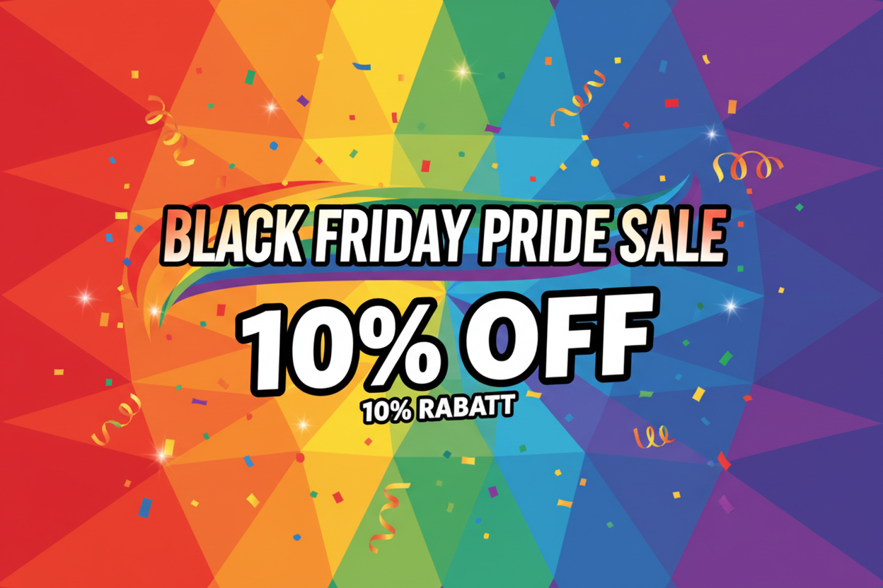 Black Friday Pride Sale Banner 10% OFF