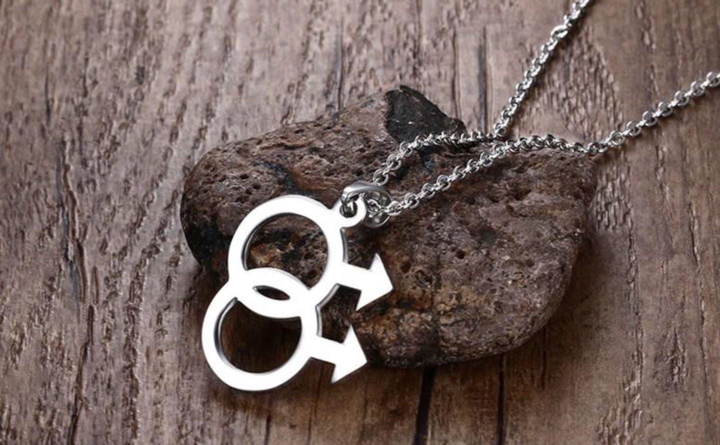 Gay Symbol Edelstahl Kette