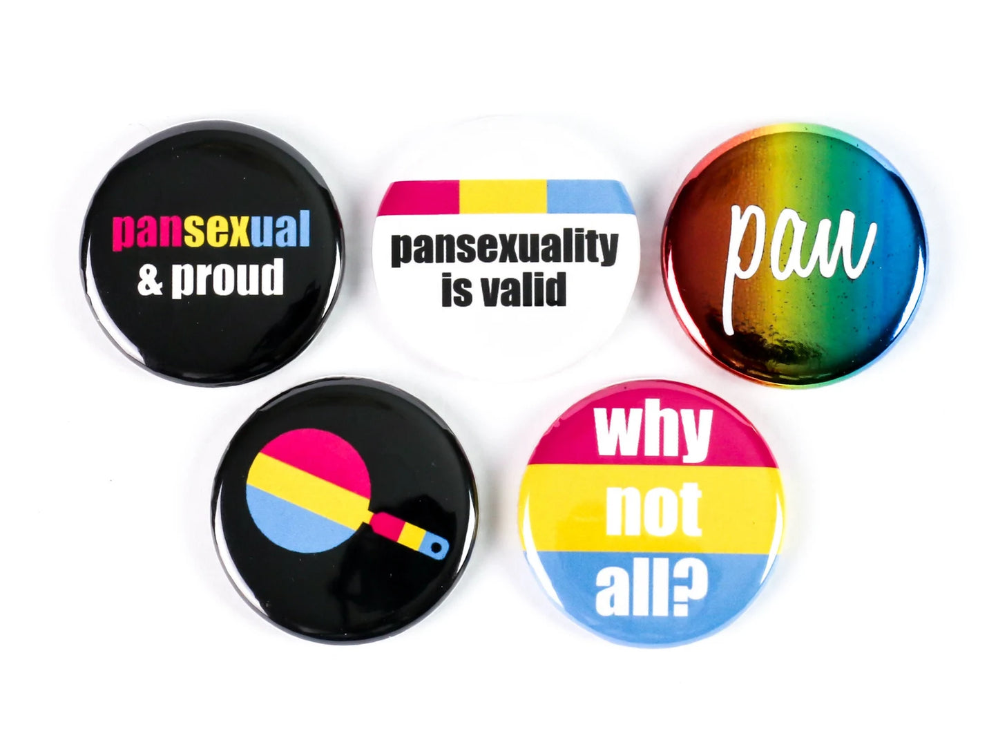 Pansexual Pride Buttons