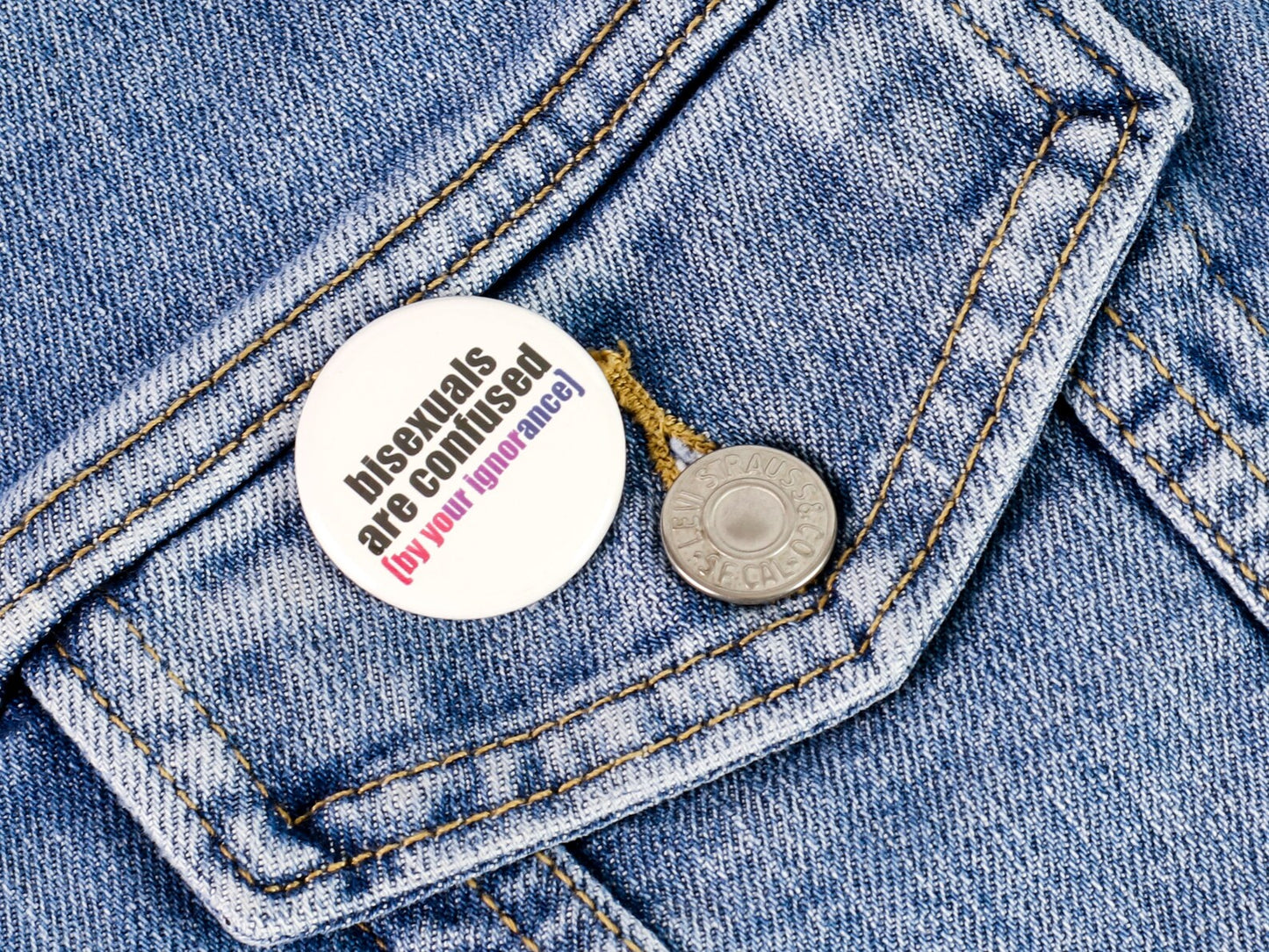 Bisexual Pride Buttons Pinback