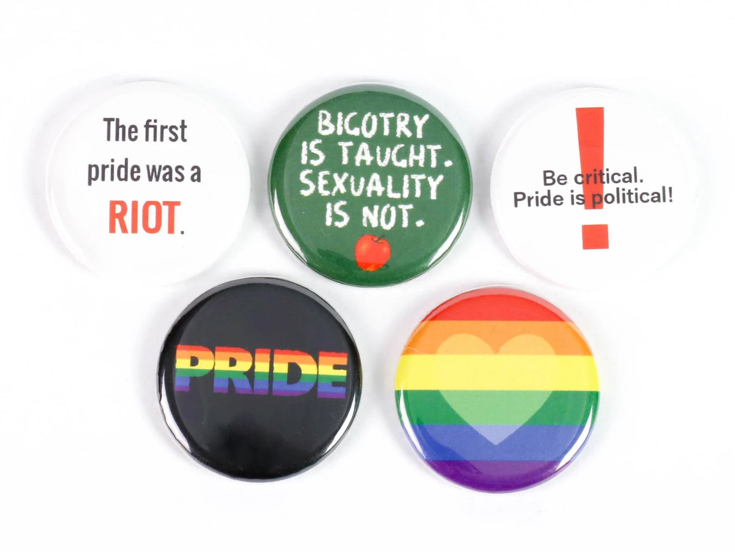 LGBTQ+ Pride Buttons