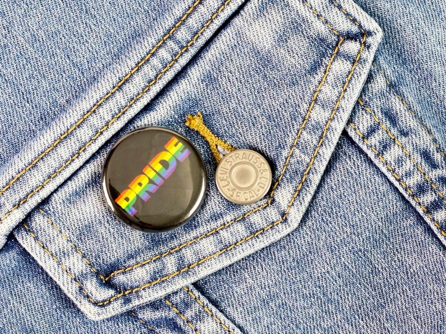 LGBTQ+ Rainbow Pride Buttons