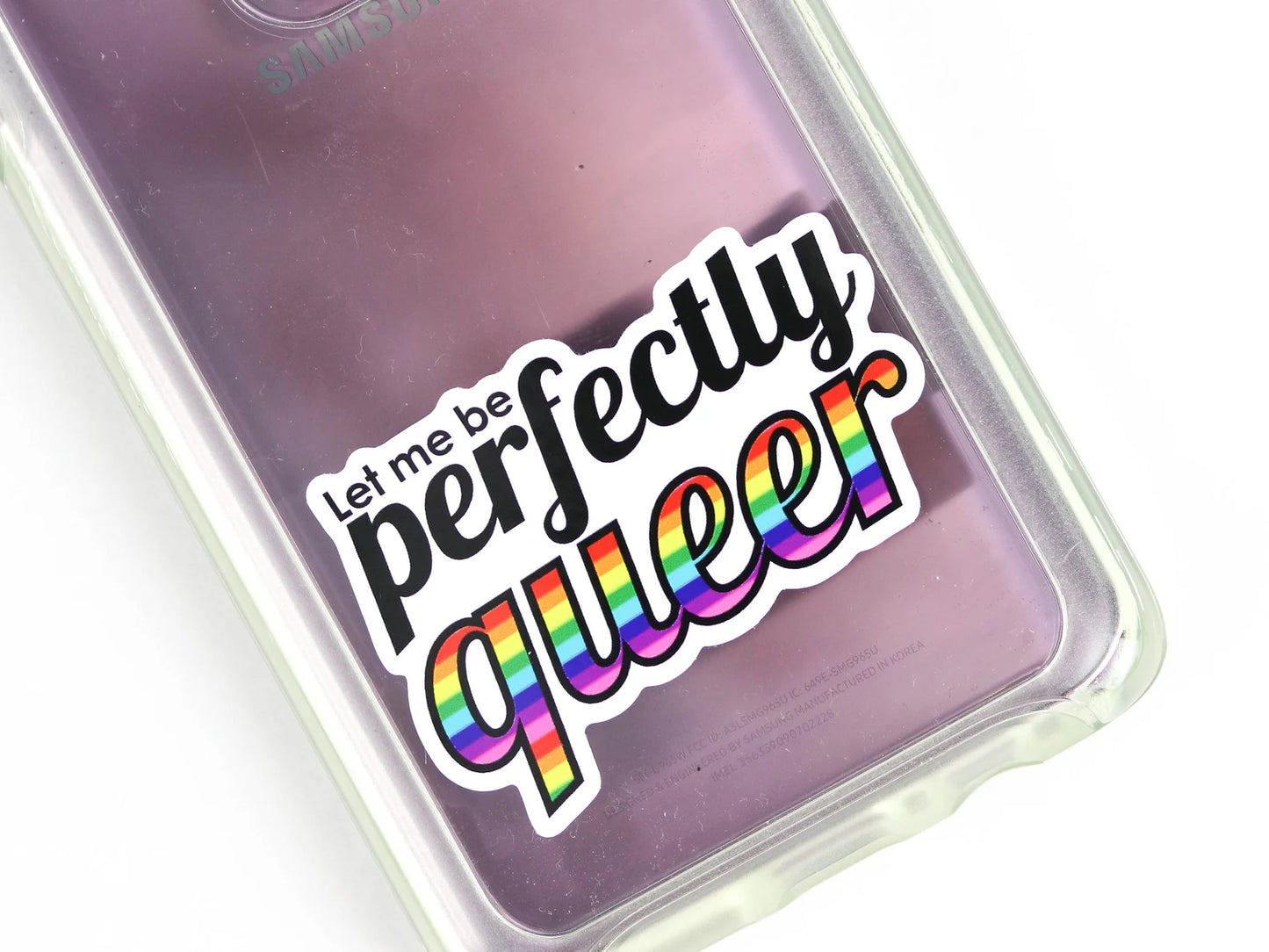 Let me be perfectly queer Aufkleber Sticker