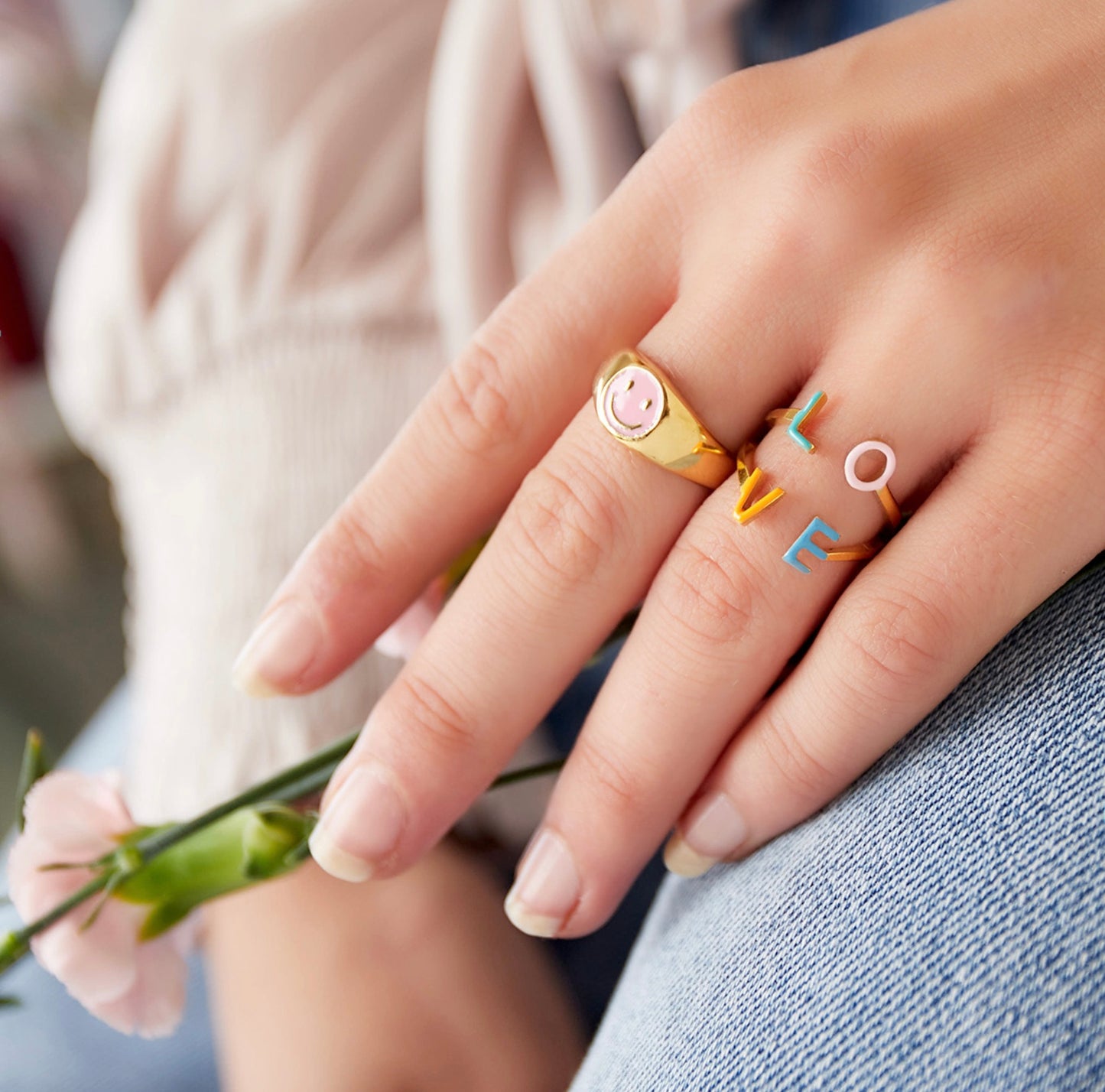 Edelstahl Ring (LOVE)
