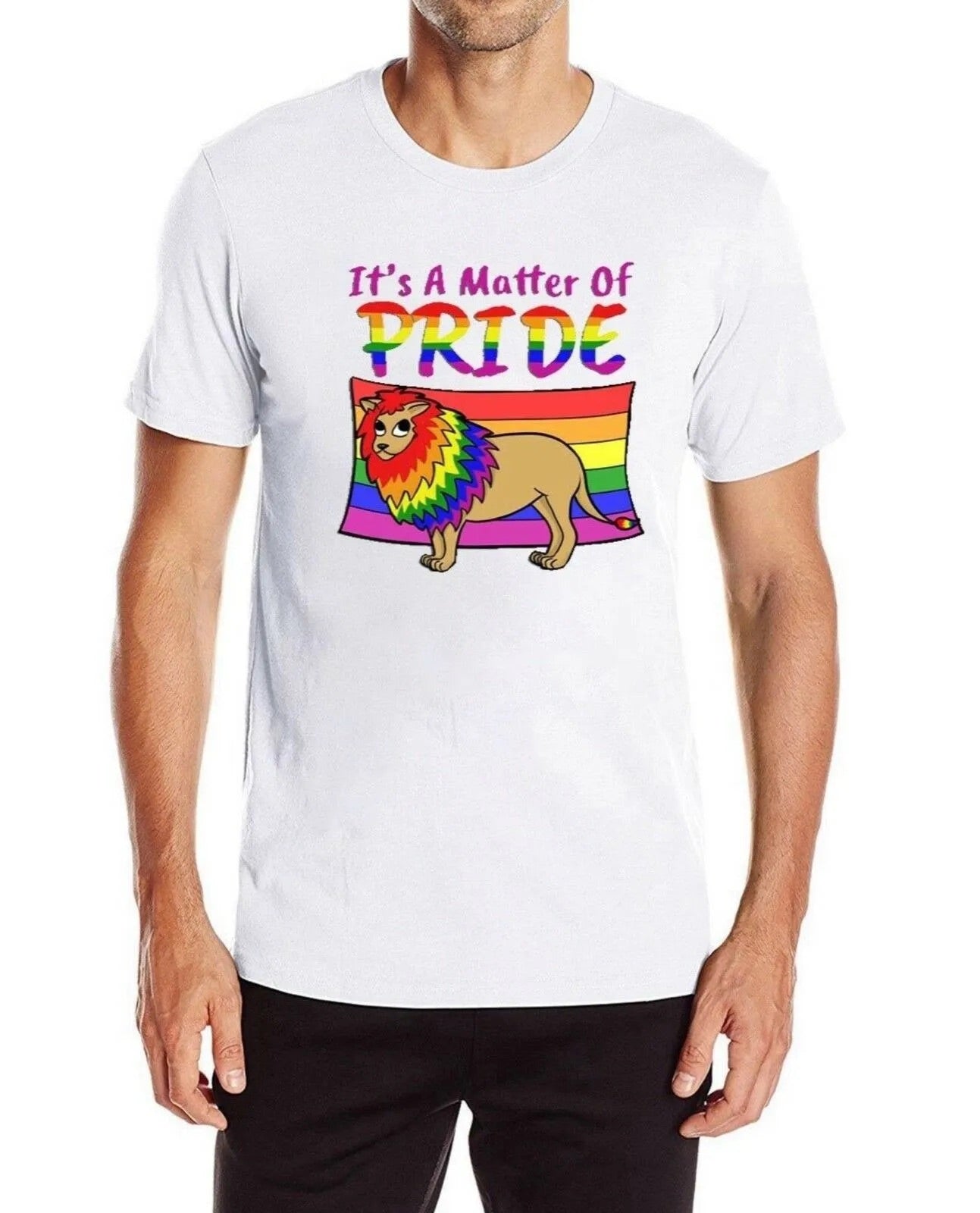 Regenbogen T-Shirt Pride Lion