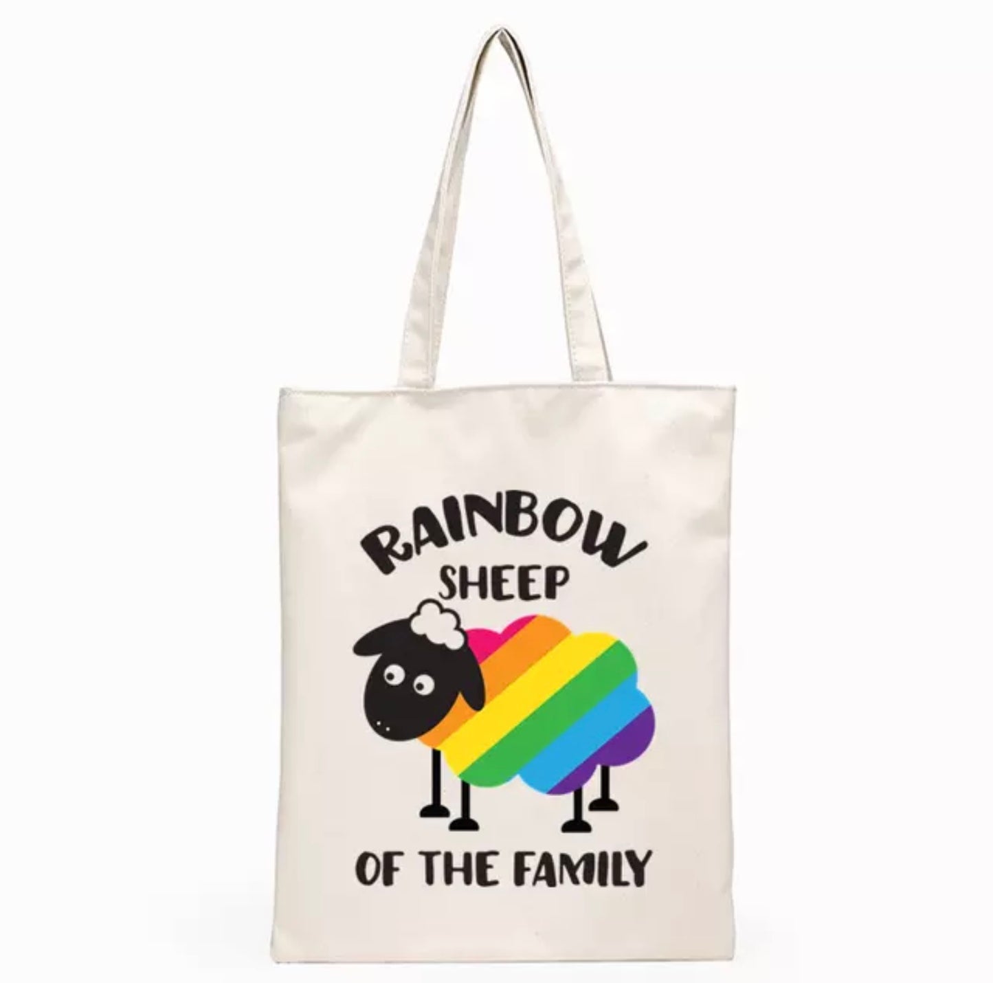 Tote Bag  (Rainbow Sheep)