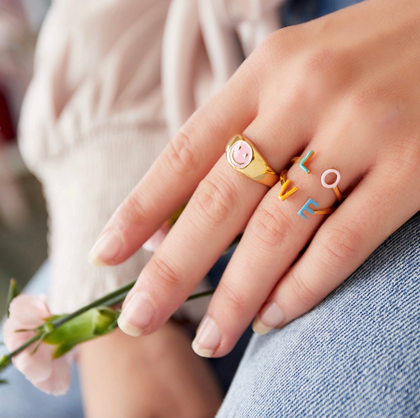 Edelstahl Ring (LOVE)