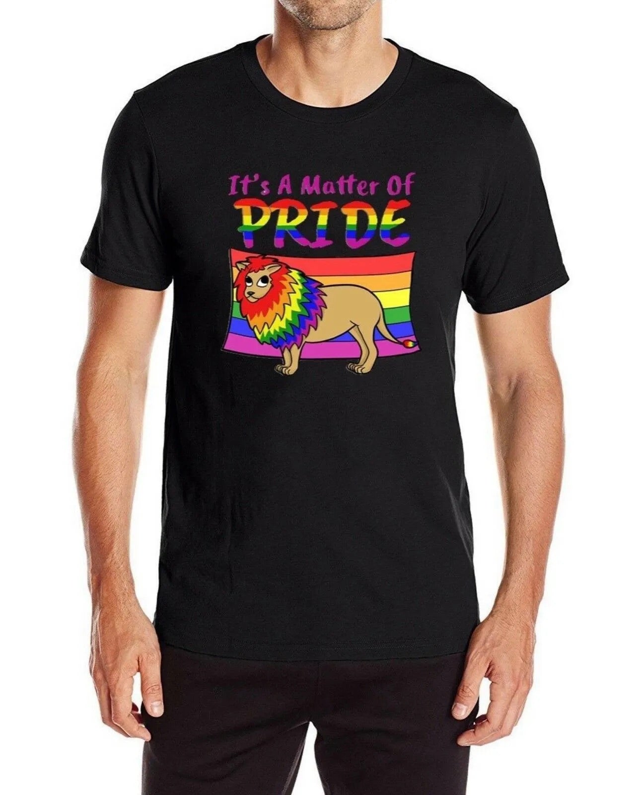 Regenbogen T-Shirt Pride Lion